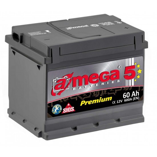 Акумулятор 60Ah 600A Premium ЕВРО (лев. )