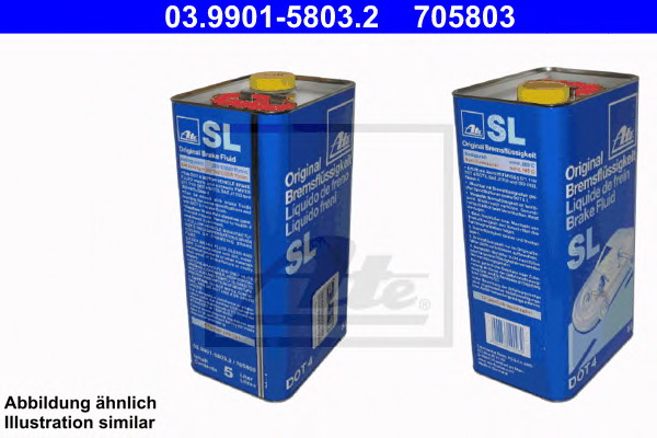 Тормозная жидкость ATE SL DOT4 5L
