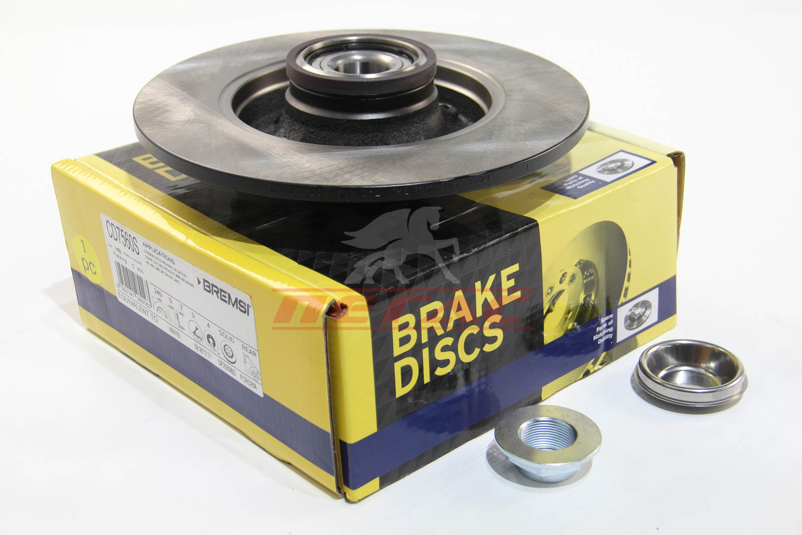 Гальмівний диск зад. Citroen C4 Peugeot 207 307 308 00- (249x9) (з підшипником)