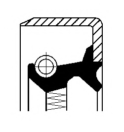 Сальник маточини (задньої) Ford Transit 2.4DI (105.3 99x73x15.3 10)