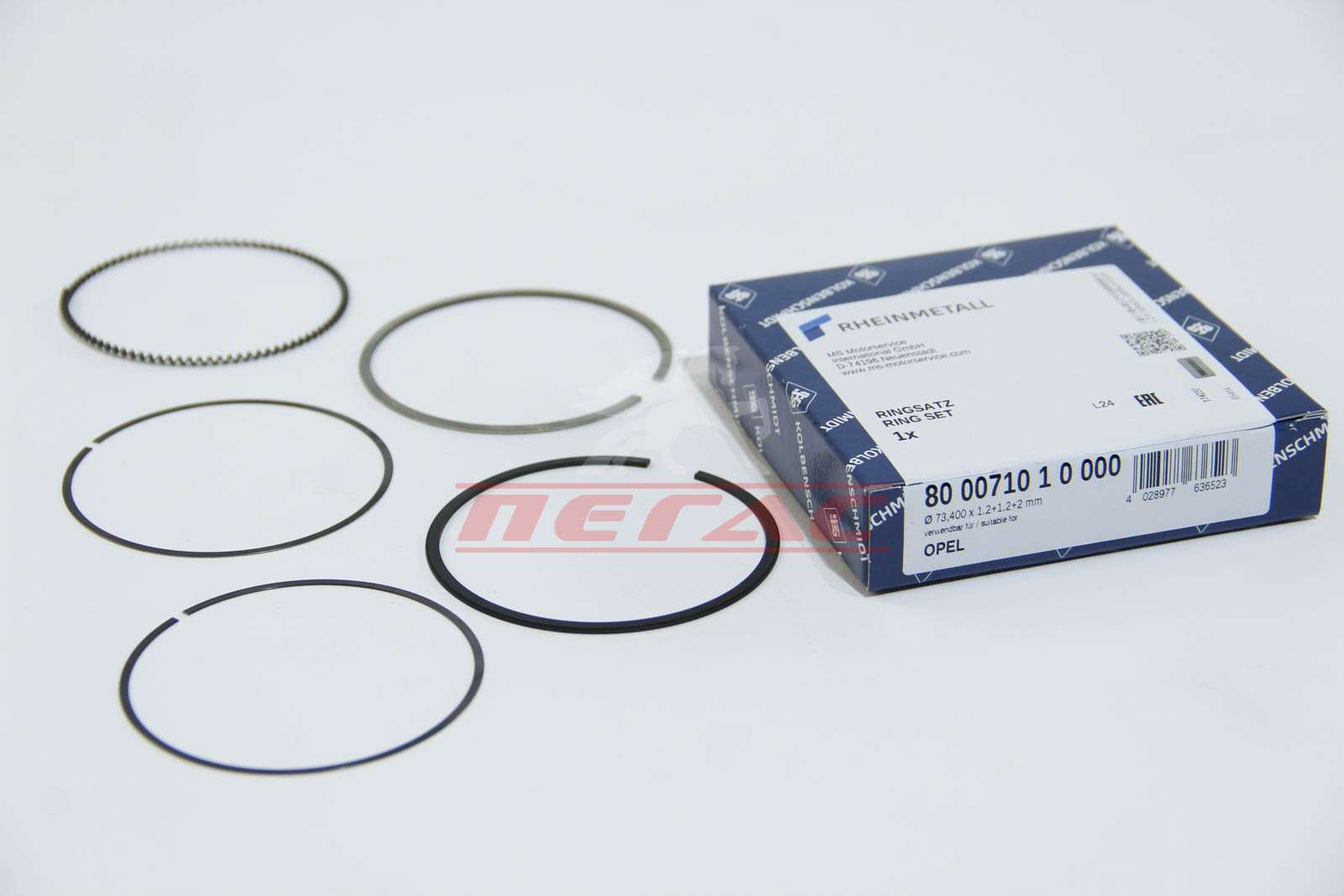 Кільця поршневі Opel Combo 1.4i 04- (73.40mm STD) (1.2-1.2-2)