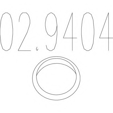 Кільце глушника (металеве) (D (внутр) - 43,6 мм; D (зов) - 51; Висота-4 мм)