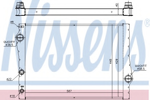 Радіатор охолодження BMW X5 E70 (07-), BMW X6 E71-E72 (08-)