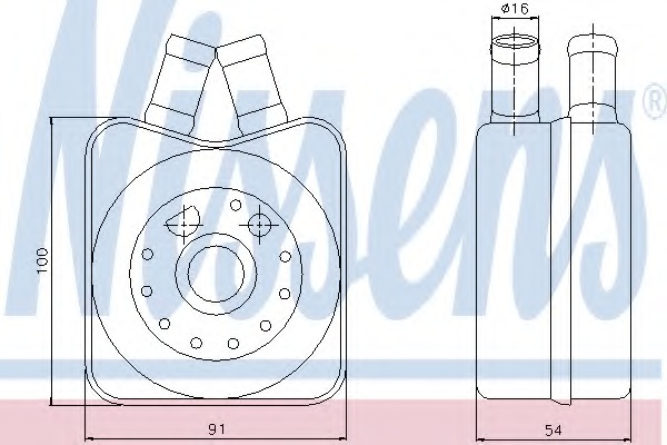Радіатор масляний VW GOLF IV 97-