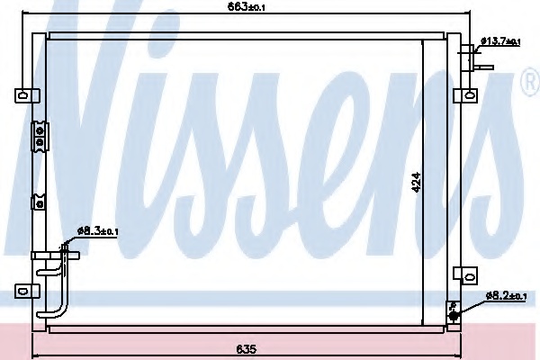 Радіатор кондиціонера KIA SORENTO 02-