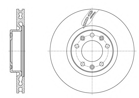 Гальмівний диск передній PEUGEOT 308 SW II (LC_, LJ_, LR_, LX_, L4_) 1.6 2014.