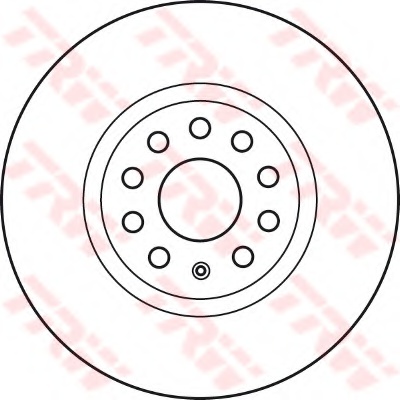 Гальмівний диск перед. Caddy III IV Golf Jetta Passat Octavia 05-