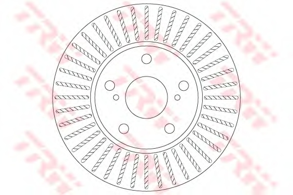 Гальмівний диск пер. Auris Corolla 13-